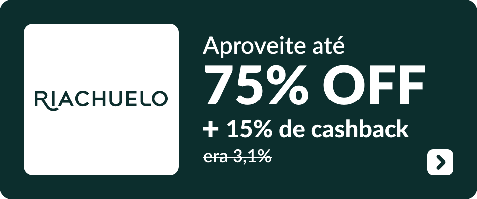 Aproveite até 75% OFF