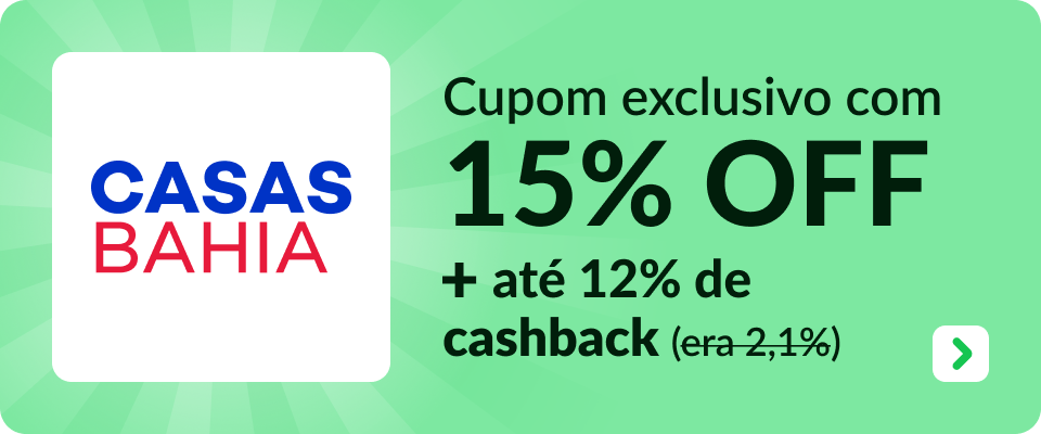 15% OFF aplicando o cupom exclusivo 