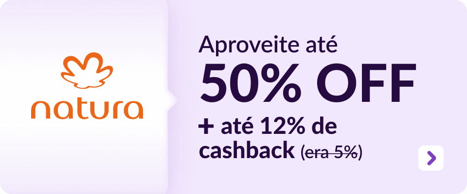 Aproveite até 50% OFF