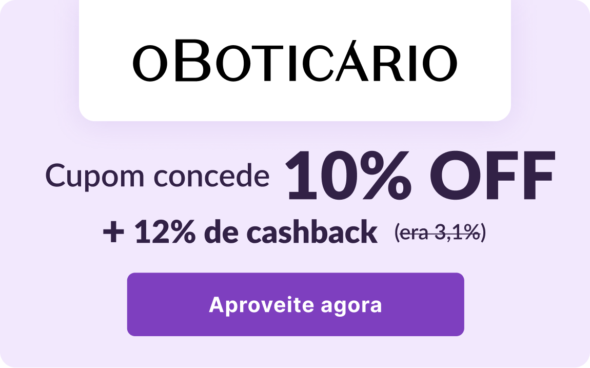 Cupom concede 10% OFF