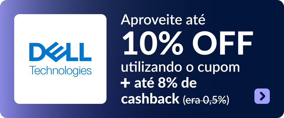 Aproveite até 10% OFF utilizando o cupom