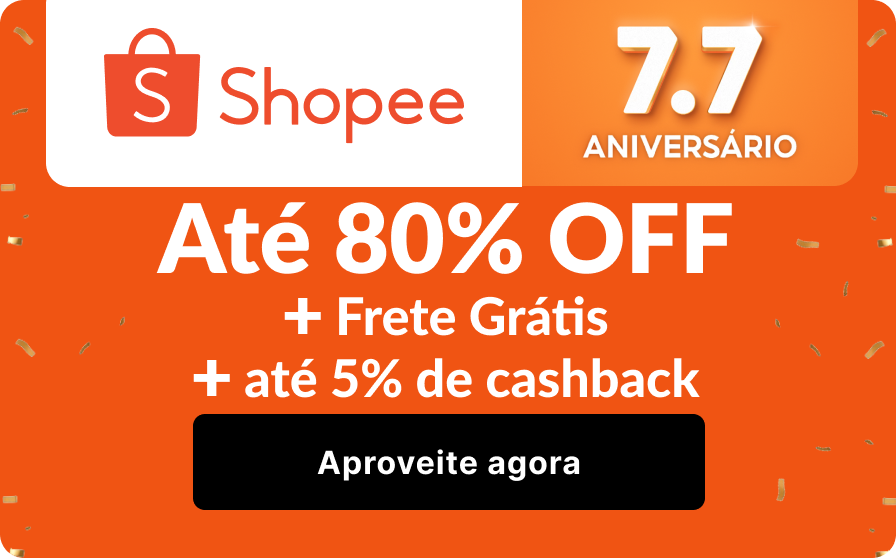 Até 80% OFF + Frete Grátis