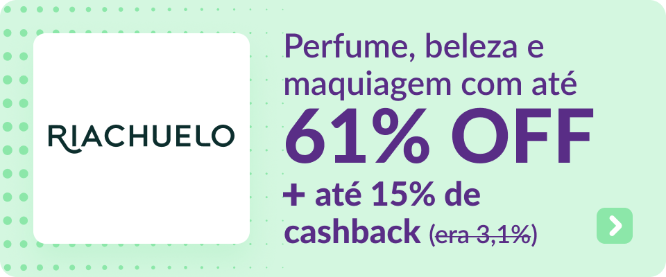 Perfume, beleza e maquiagem com até 61% OFF