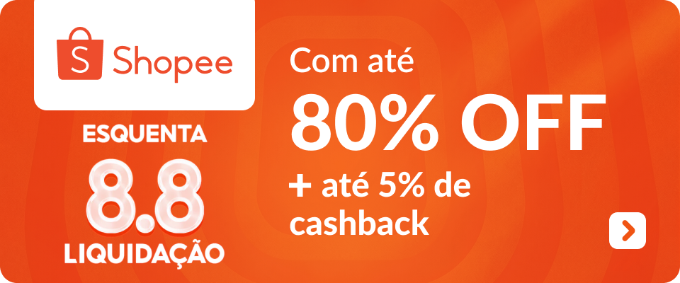 8.8 Shopee com até 80% OFF