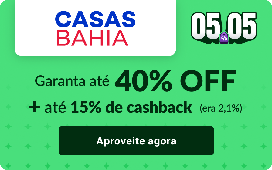 Garanta até 40% OFF