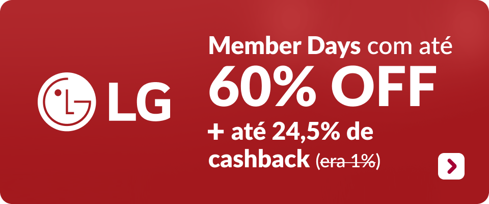 Member Days com até 60% OFF