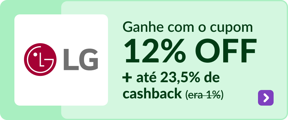 Ganhe 12% OFF com o cupom