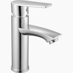 Torneira Monocomando Alavanca de Mesa Bica Baixa Cromada Luvia