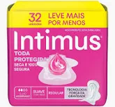 Absorvente Intimus Toda Protegida Dia Suave Tim Fluxo Moderado Com Abas 32 Unidades