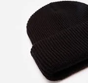 gorro masculino canelado preto