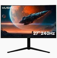 Monitor Gamer Curvo Husky Blizzard 27' LED Full HD, 240Hz, 1ms, HDMI e DisplayPort, 99% sRGB, Adaptive Sync, Ajuste de Altura - HGMT006