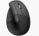 Mouse Sem Fio Logitech Lift, 4000 DPI, 6 Botoes, Bluetooth, Ergonomico, USB, Grafite, 910-006466