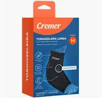 Tornozeleira Longa Creme Preta M 1 Unidade