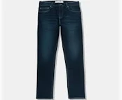 Calça jeans masculina straight fit em algodão com elastano - Azul - Masculino - Dafiti